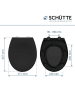 Schütte Toiletbril met softclose zwart