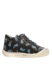 Naturino Skórzane sneakersy w kolorze czarnym ze wzorem
