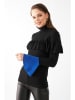 Milan Kiss Bluse in Schwarz/ Blau