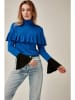 Milan Kiss Blouse zwart/blauw