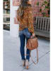 Milan Kiss Bluse in Orange/ Bunt
