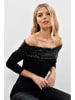 Milan Kiss Bluse in Schwarz