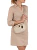 Anna Morellini Leder-Umhängetasche "Domenica" in Beige - (B)19 x (H)15 x (T)8 cm