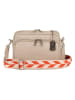Anna Morellini Leren schoudertas beige - (B)22 x (H)17 x (D)9 cm