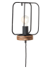 Brilliant Lampa ścienna "Tosh" w kolorze czarnym - wys. 14 cm