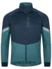 Kilpi 2-in-1 softshelljas "Zin" donkerblauw/turquoise