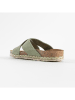 Sunbay Leren slippers "Broome" lichtgroen