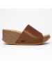 Sunbay Sleehakslippers "Toluca" lichtbruin
