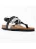 Sunbay Sandalen "Gove" in Schwarz/ Silber
