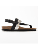 Sunbay Sandalen "Gove" in Schwarz/ Silber