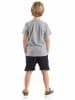 Denokids 2tlg. Outfit "Pirate Croco" in Grau/ Schwarz