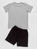 Denokids 2tlg. Outfit "Pirate Croco" in Grau/ Schwarz