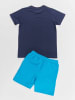 Denokids 2-delige outfit "Shark Surf" donkerblauw/lichtblauw