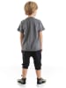 Denokids 2-delige outfit "Summer Fun" grijs/zwart