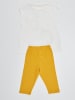 Denokids 2-częściowy zestaw "Giraffe" w kolorze biało-żółtym