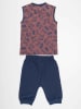 Denokids 2-delige outfit "Sea" lichtbruin/donkerblauw