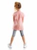 Denokids 2tlg. Outfit "Leopard" in Apricot/ Grau