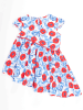 Denokids Kleid "Poppy" in Rot/ Blau