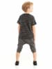 Denokids 2-delige outfit "Dino" grijs