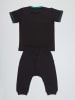 Denokids 2-delige outfit "Finish" zwart/groen