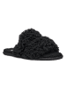 UGG Skórzane kapcie "Maxi Curly Scuffetta" w kolorze czarnym
