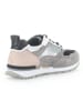 Gabor Leder-Sneakers in Grau/ Rosa