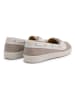 TRAVELIN' Leren mocassins "Marazion" lichtgrijs