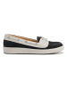 Travelin` Leren mocassins "Marazion" donkerblauw/lichtgrijs