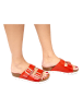 CLKA Leren slippers rood
