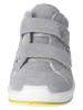 PEPINO Leren sneakers "Linu" lichtgrijs/geel