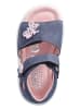 PEPINO Leren sandalen donkerblauw/lichtroze