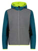 CMP Walkjacke in Grau/ Petrol