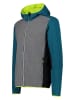 CMP Walkjacke in Grau/ Petrol