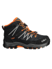 CMP Leder-Trekkingboots "Rigel" in Schwarz/ Orange