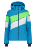 CMP Ski-/ Snowboardjacke in Blau/ Grün/ Weiß