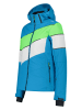 CMP Ski-/ Snowboardjacke in Blau/ Grün/ Weiß