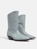 loft37 Leren boots lichtblauw