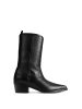 loft37 Leder-Boots in Schwarz