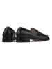 loft37 Leder-Mokassins in Schwarz
