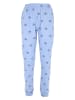 COTONELLA Pyjama in Grau/ Hellblau