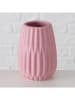 Boltze 3er-Set: Vasen "Wilma" in Rosa/ Creme - (H)13 x Ø 10 cm