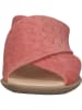 Think! Leren slippers "Zaza" koraalrood