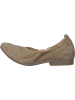 Think! Leder-Ballerinas in Taupe
