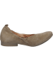 Think! Leder-Ballerinas in Taupe