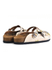 Calceo Clogs in Beige/ Bunt