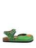 Calceo Enkelsandalen groen/meerkleurig