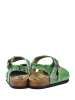 Calceo Enkelsandalen groen/meerkleurig