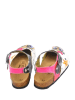 Calceo Enkelsandalen wit/roze/meerkleurig