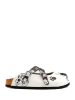 Calceo Clogs in Weiß/ Schwarz
