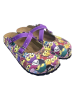Calceo Clogs in Lila/ Bunt